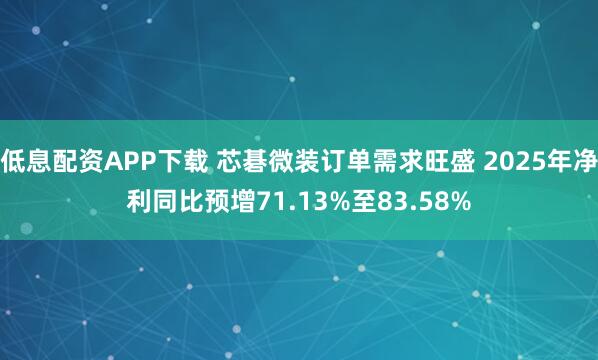 低息配资APP下载 芯碁微装订单需求旺盛 2025年净利同比预增71.13%至83.58%